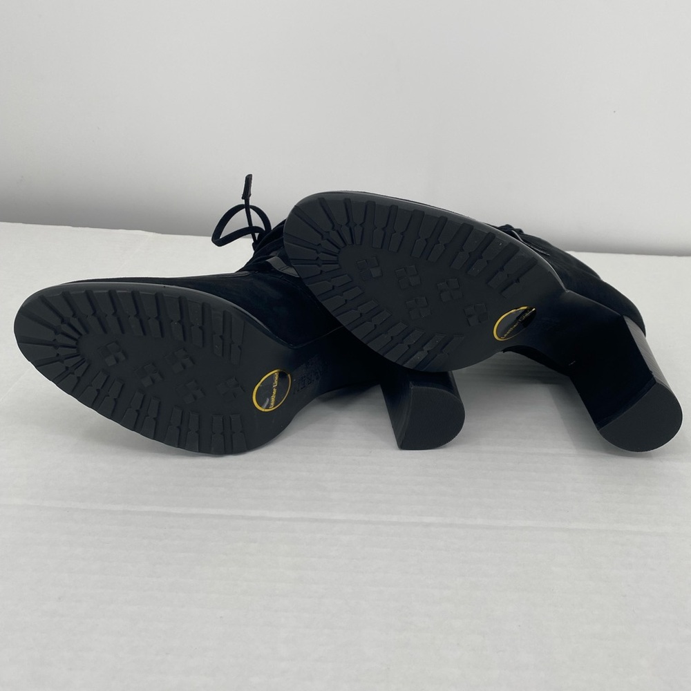 Lauren Ralph Lauren Womens Mabel Suede Lace-Up Booties Black Size 8.5‎ - Picture 11 of 14